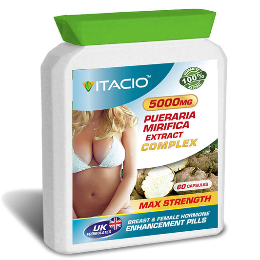 Pueraria Mirifica 10:1 Extract Complex 5000mg Natural Breast Enhancement Pills