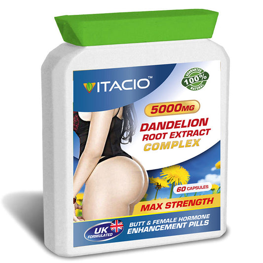 Dandelion Root 10:1 Extract Complex 5000mg Natural Bum Booty And Hips Enhancement Pills